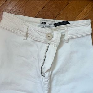 Zara Marine Straight White Pants